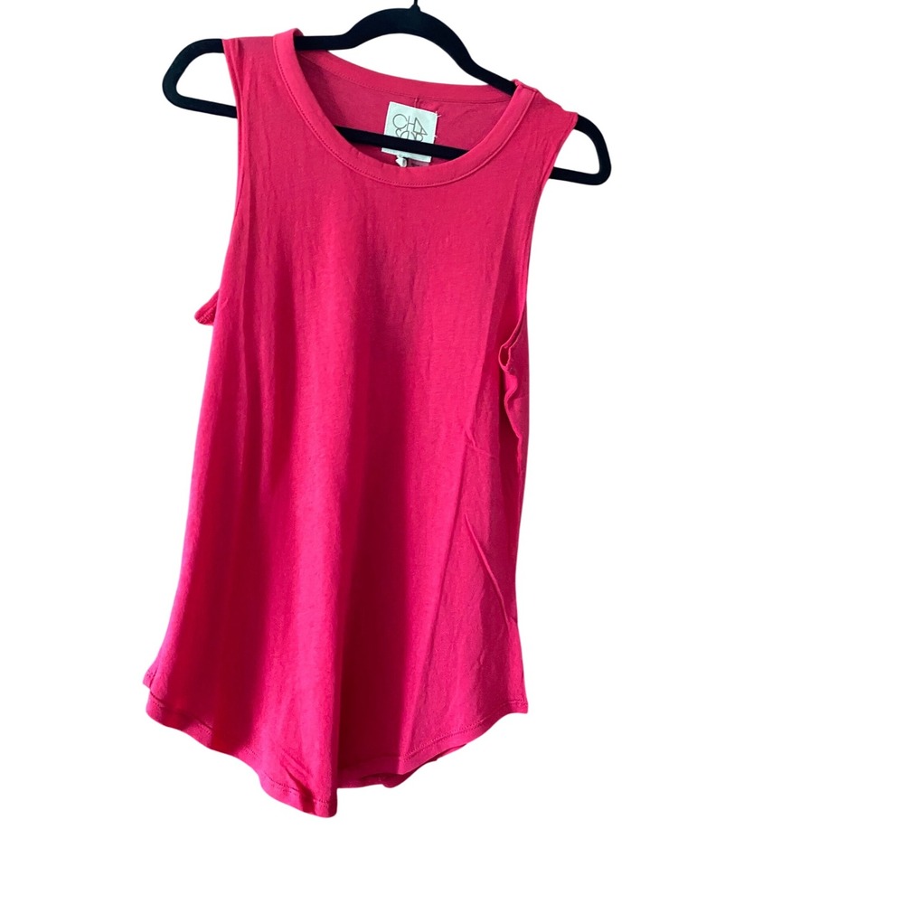 Chaser Tank Top Sleeveless Casual Everyday Basic Hot Pink Women's‎ Size M